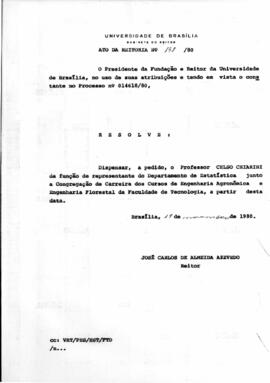 Ato da Reitoria nº 0198/1980