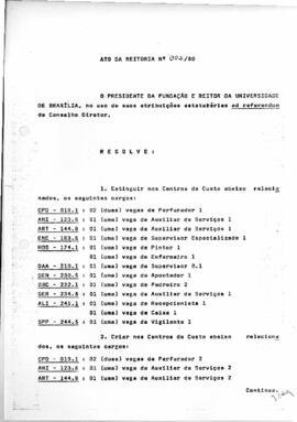 Ato da Reitoria nº 0002/1980