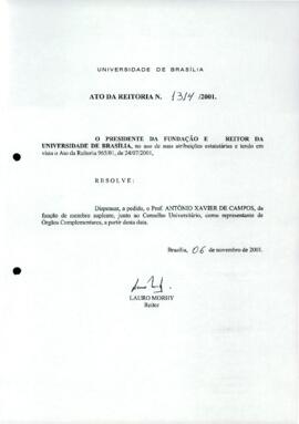 Ato da Reitoria nº 1314/2001