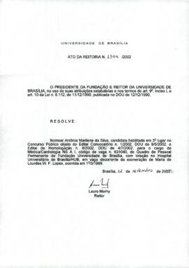 Ato da Reitoria nº 1394/2002