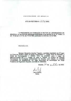 Ato da Reitoria nº 1624/2002