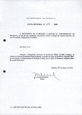 Ato da Reitoria nº 0173/2000
