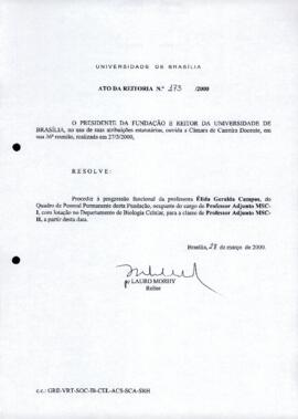 Ato da Reitoria nº 0173/2000