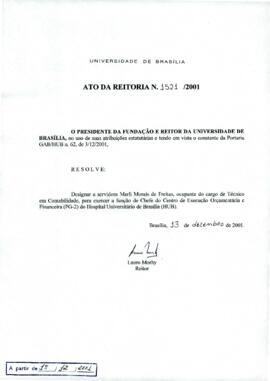 Ato da Reitoria nº 1521/2001