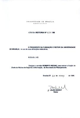 Ato da Reitoria nº 0434/1998
