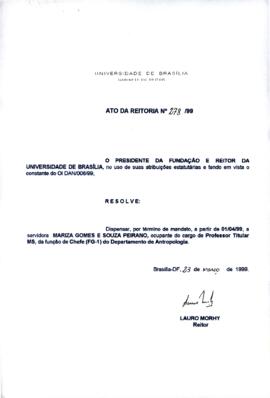 Ato da Reitoria nº 0278/1999