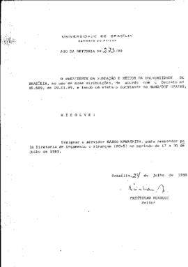 Ato da Reitoria nº 0273/1989