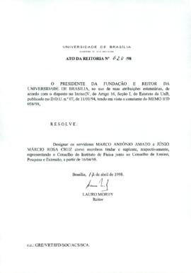 Ato da Reitoria nº 0628/1998