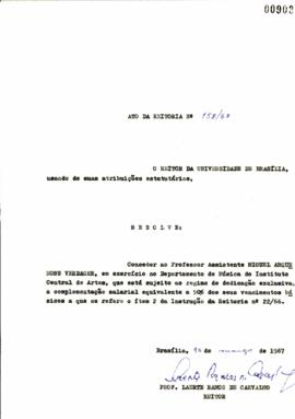 Ato da Reitoria nº 0158/1967