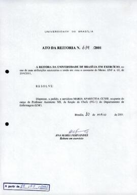 Ato da Reitoria nº 0639/2001