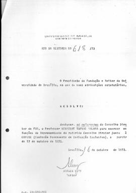 Ato da Reitoria nº 0618/1973