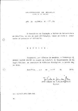 Ato da Reitoria nº 0147/1978