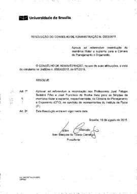 Resolução do Conselho de Administração nº 0033/2015