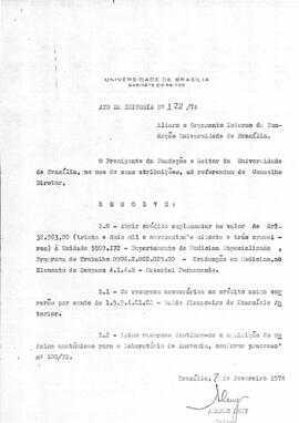 Ato da Reitoria nº 0122/1974