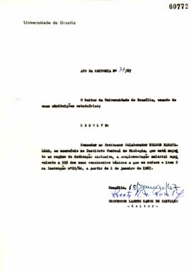 Ato da Reitoria nº 0037/1967