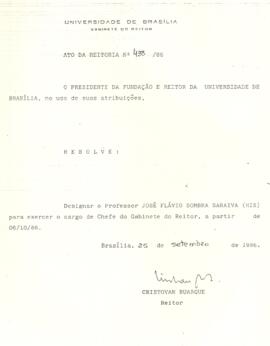 Ato da Reitoria nº 0438/1986