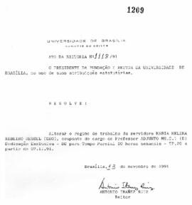 Ato da Reitoria nº 1118/1991