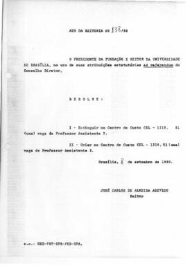 Ato da Reitoria nº 0138/1980