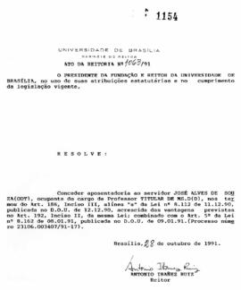 Ato da Reitoria nº 1063/1991