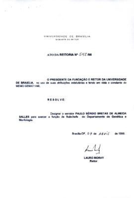 Ato da Reitoria nº 0545/1998