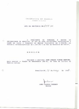 Ato da Reitoria nº 0648/1997
