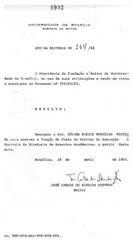 Ato da Reitoria nº 0164/1983