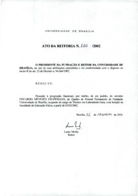 Ato da Reitoria nº 0120/2002