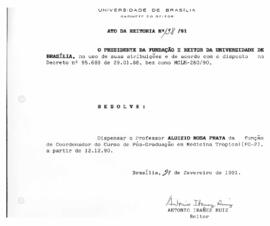 Ato da Reitoria nº 0138/1991