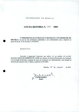 Ato da Reitoria nº 0380/2001