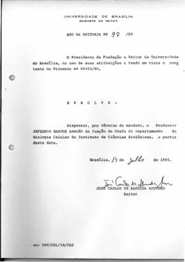 Ato da Reitoria nº 0098/1980