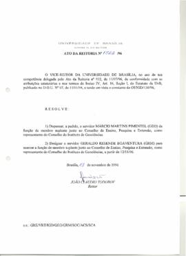 Ato da Reitoria nº 1522/1996