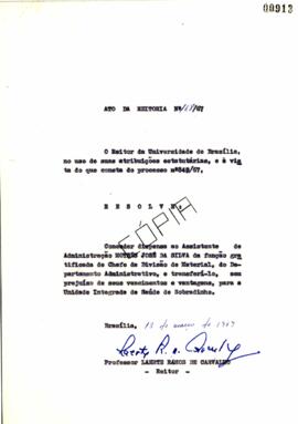 Ato da Reitoria nº 0168/1967