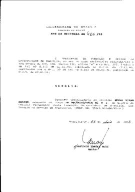 Ato da Reitoria nº 0426/1993