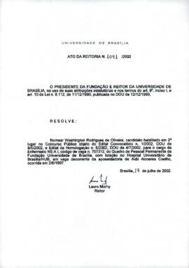 Ato da Reitoria nº 1091/2002