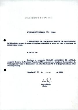 Ato da Reitoria nº 0450/2000