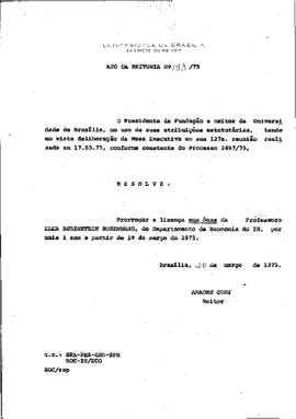 Ato da Reitoria nº 0153/1975