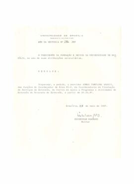 Ato da Reitoria nº 0192/1987