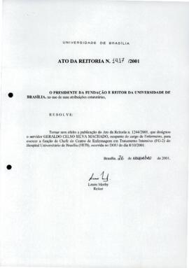 Ato da Reitoria nº 1417/2001
