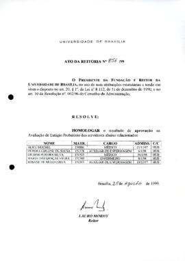 Ato da Reitoria nº 0856/1999