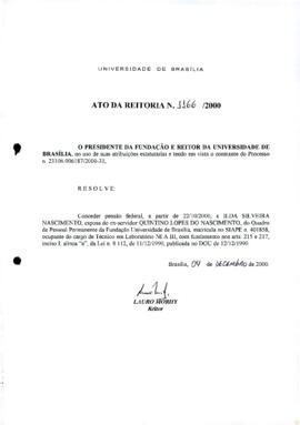 Ato da Reitoria nº 1166/2000