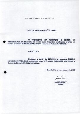 Ato da Reitoria nº 0147/2000