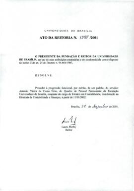 Ato da Reitoria nº 1588/2001