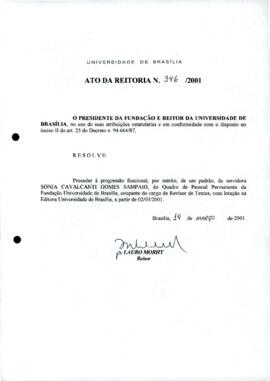 Ato da Reitoria nº 0346/2001