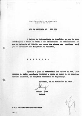 Ato da Reitoria nº 0154/1976