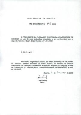 Ato da Reitoria nº 0195/2003