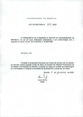 Ato da Reitoria nº 0162/2003