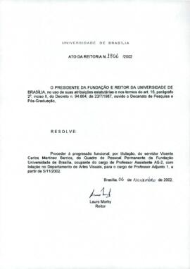 Ato da Reitoria nº 1806/2002