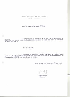 Ato da Reitoria nº 2208/1997