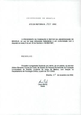 Ato da Reitoria nº 1827/2002
