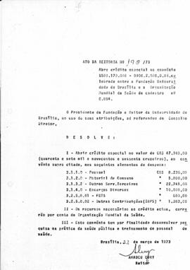 Ato da Reitoria nº 0199/1973